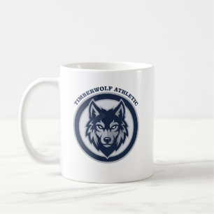 Taza De Café Equipo Deportivo Cresta del Lobo de Madera