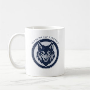 Taza De Café Equipo Deportivo Cresta del Lobo de Madera