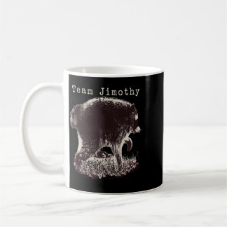 Taza De Café Equipo divertido de mapache basura de Jimothy para