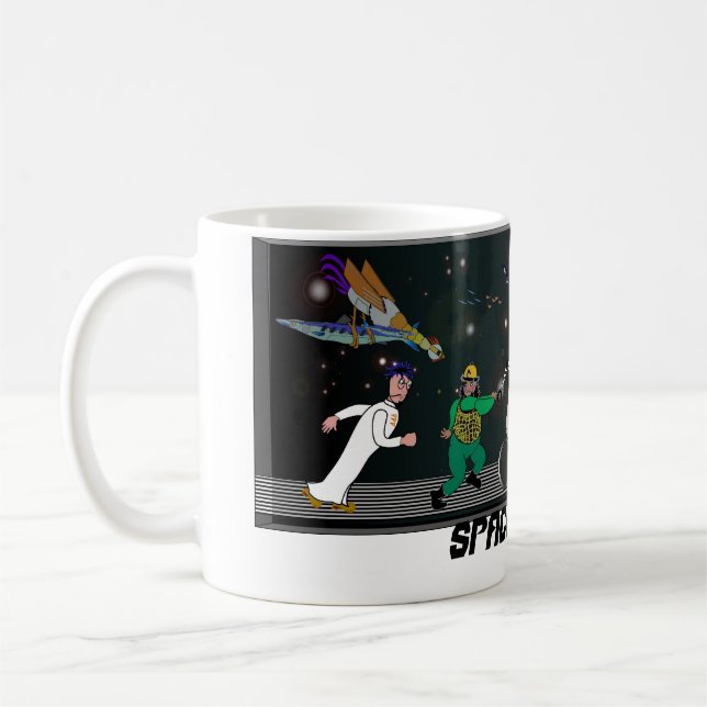 Taza De Café Equipo en el funcionamiento (Izquierda)