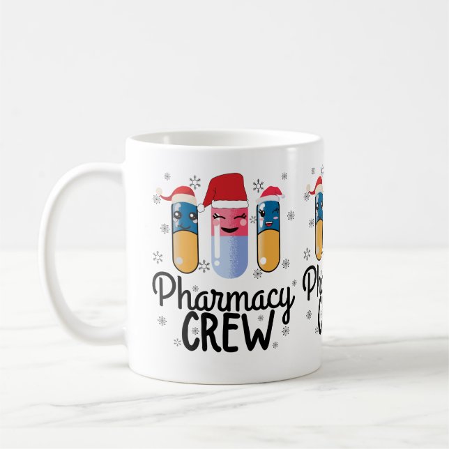 Taza De Café Equipo Farmacéutico. T-Shirt, Navidades farmacéuti (Izquierda)