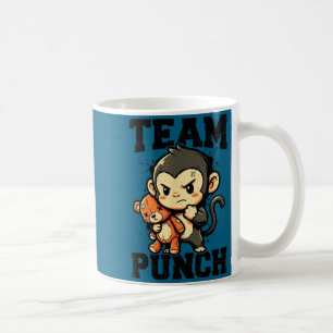 Taza De Café Equipo golpea duro meme de peluche de mono bebé 