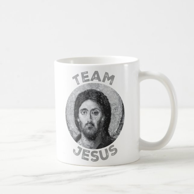 Taza De Café Equipo Jesús: Icono del Pantocrador de Cristo (Derecha)
