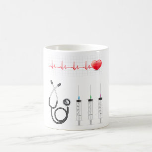 Taza De Café Equipo Médico Latido Salud