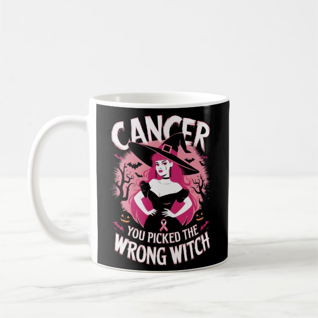 Taza De Café Equipo Mes de Concienciación sobre el Cáncer, Bruj (Izquierda)