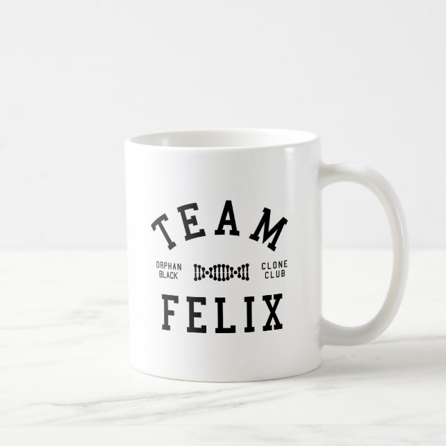 Taza De Café Equipo negro huérfano Felix (Derecha)