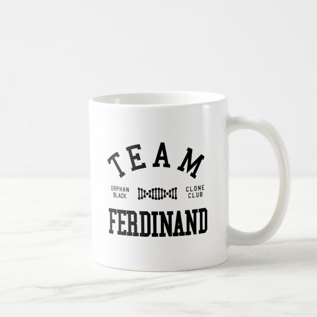 Taza De Café Equipo negro huérfano Fernando (Derecha)