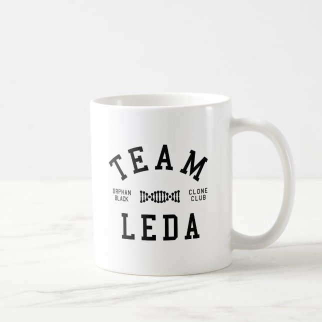 Taza De Café Equipo negro huérfano Leda (Derecha)