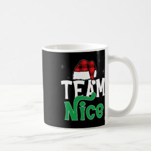 Taza De Café Equipo Nice Naughty Plaid Xmas Pjs 2024 Divertida 