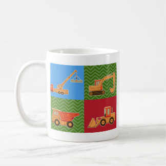 Taza De Café Equipo pesado del transporte - collage