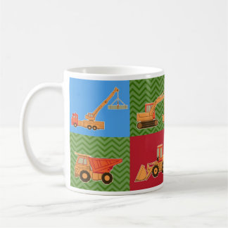 Taza De Café Equipo pesado del transporte - collage