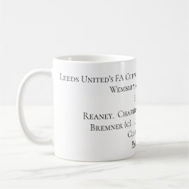 Taza De Café Equipo que gana de la FA Cup de Leeds United, 1972