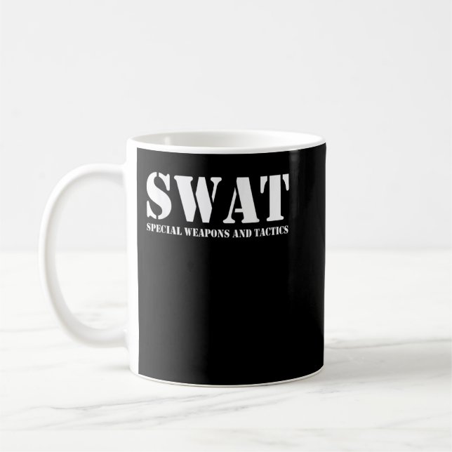 Taza De Café Equipo SWAT Equipo de Policía SWAT (Izquierda)