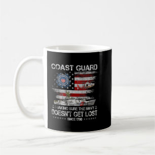 Taza De Café Equipo veterano de guardacostas, veterinario de ba