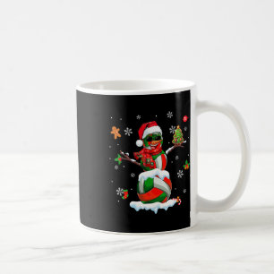Taza De Café Equipos de voleibol como Snowman Sungles Xmas Play