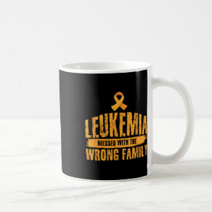Taza De Café Equivocado Con Malos Awarenes De Leucemia De Apoyo