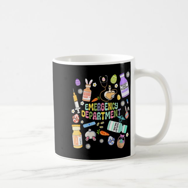 Taza De Café Er Easter Nurse Crew Easter Day Emergency Room Nur (Derecha)