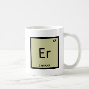 Taza De Café Er - Tabla Periódica De Química De Caballo Pony Ex