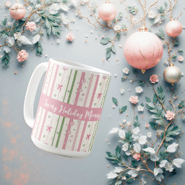 Taza De Café Era de Vacaciones Personalizada Coquette Rosa