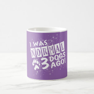 Taza De Café Era hace 3 perros normales