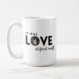 Taza De Café Era la foto de LOVE Personalizado Dog Lover
