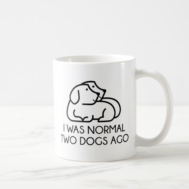 Taza De Café Era Normal Hace Dos Perros (Derecha)