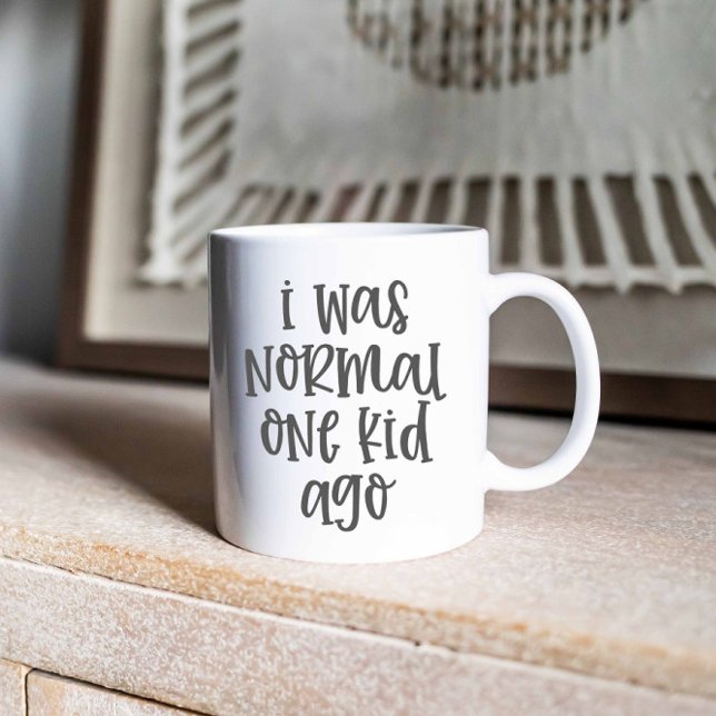 Taza De Café Era Normal Hace Un Niño, Cita divertida de la cria (Subido por el creador)
