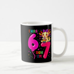Taza De Café Era seis siete 6 7 axolotl 67 meme cumpleaños 7