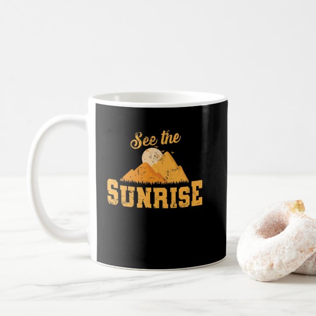 Taza De Café Erblicke den Sonnenaufgang (Con donut)