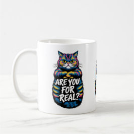 Taza De Café ¿Eres De Verdad Gracioso Gato Gruñón