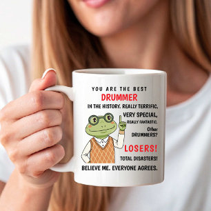 Taza De Café Eres el Mejor Baterista, Otros Perdedores divertid