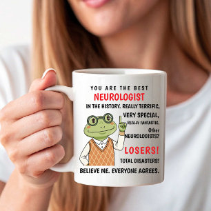 Taza De Café Eres el Mejor Neurólogo. Otros Perdedores divertid