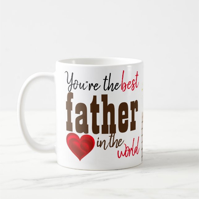 Taza De Café Eres El Mejor Padre Del Mundo Mug (Izquierda)