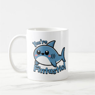 Taza De Café ¡Eres Fintástico! Personalizado Cute Shark Pun