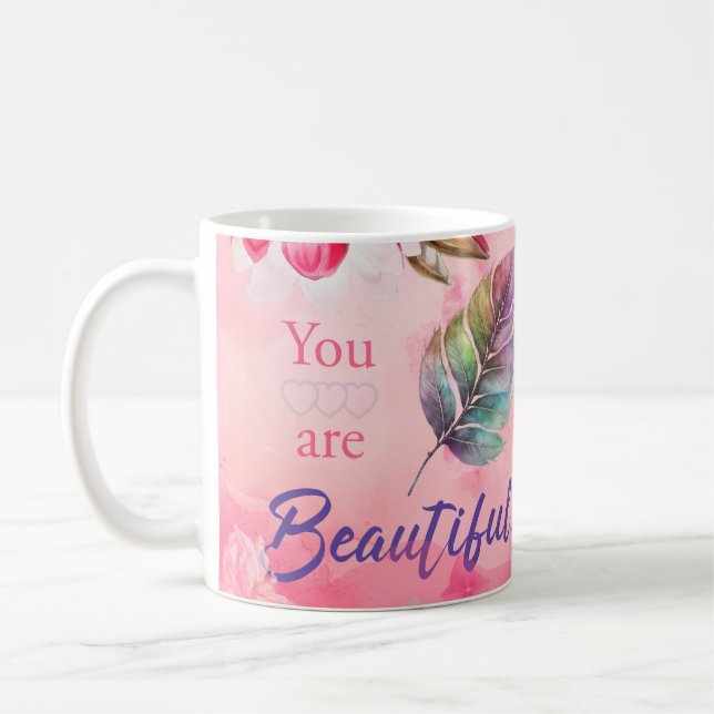 Taza De Café Eres Hermosa (Izquierda)