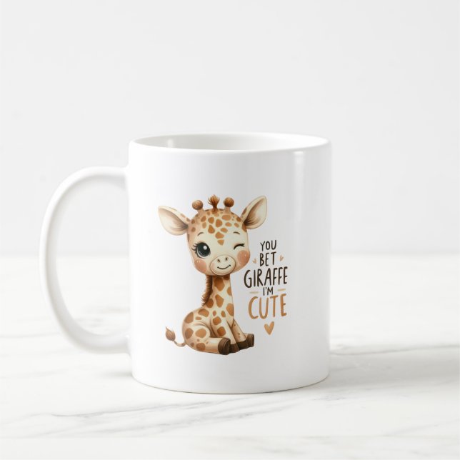 Taza De Café Eres Jirafa Linda Dulce Arte (Izquierda)