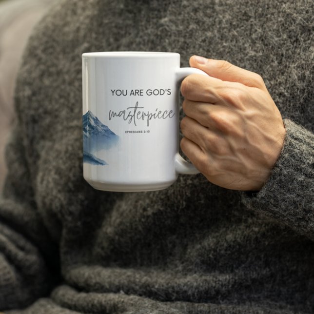 Taza De Café Eres la obra maestra de DIOS (Subido por el creador)