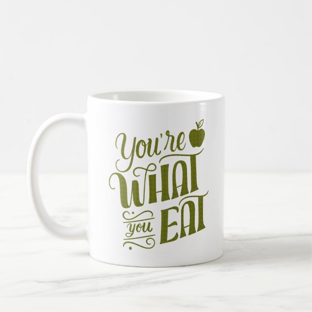 TAZA DE CAFÉ ERES LO QUE COMES (Izquierda)