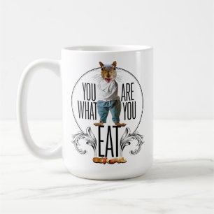 Taza De Café Eres Lo Que Comes - Graciosas Nueces De Ardilla