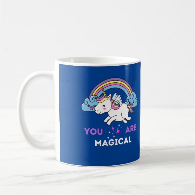 Taza De Café Eres Magnífico Unicornio (Izquierda)