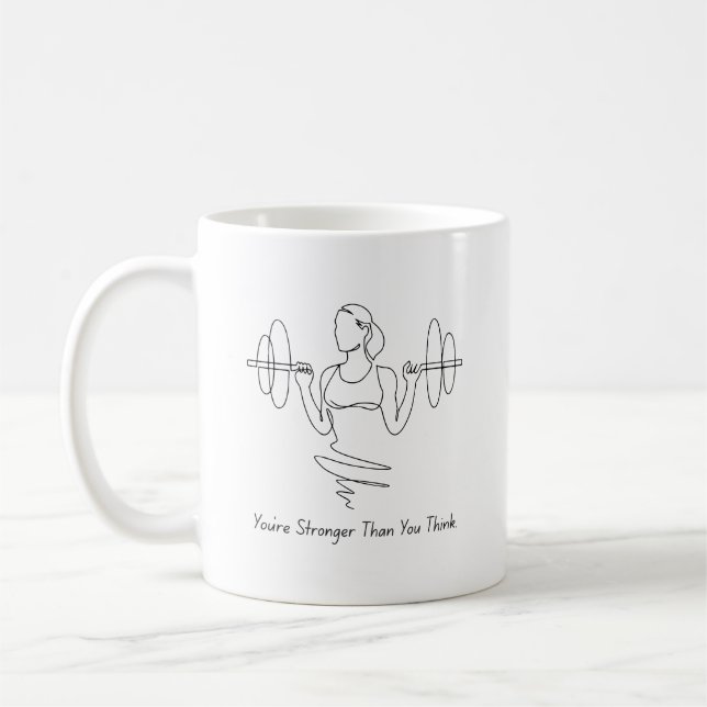 Taza De Café Eres más fuerte de lo que crees Mug (Izquierda)