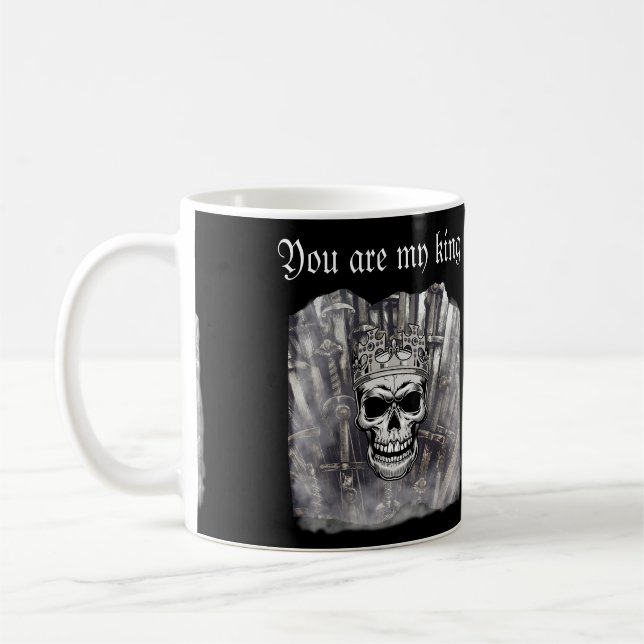 Taza De Café Eres mi gótico personalizable de rey (Izquierda)