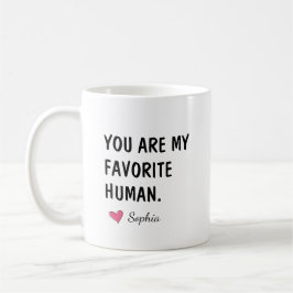 Taza De Café Eres Mi Humano Favorito Regalo Personalizado Para 