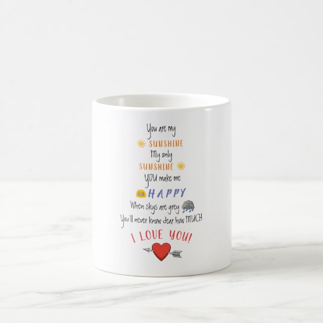 Taza De Café Eres Mi Mug Sunshine (Centro)