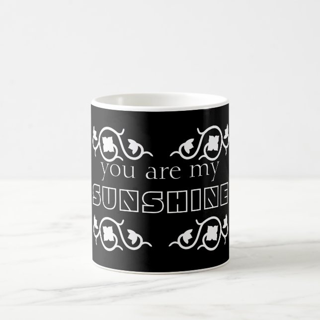 Taza De Café Eres mi patrón Sunshine Black & White Swirl (Centro)