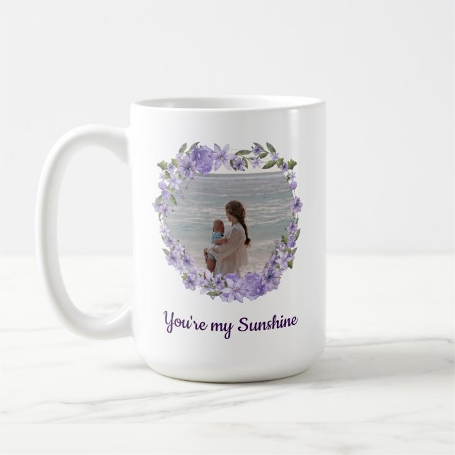 Taza De Café Eres mi sol - Collage de fotos Personalizado 2 (Izquierda)