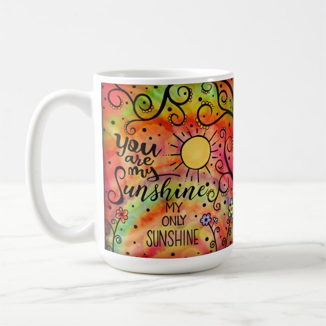 Taza De Café "Eres Mi Sol" Divertido Alegre (Izquierda)