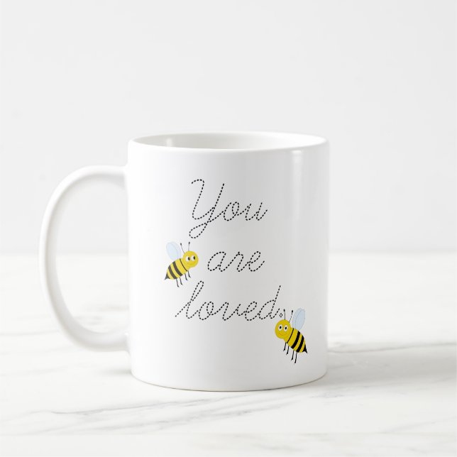 Taza De Café Eres Querida Abeja Café Mug (Izquierda)