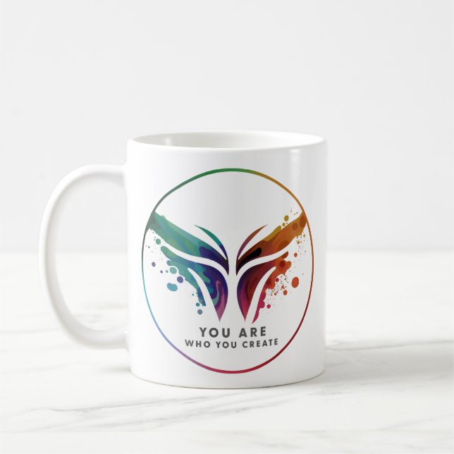 Taza De Café Eres Quien Creas Mug (Izquierda)