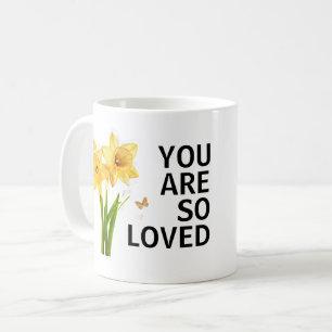 Taza De Café Eres Tan Amado Floral Cristiano
